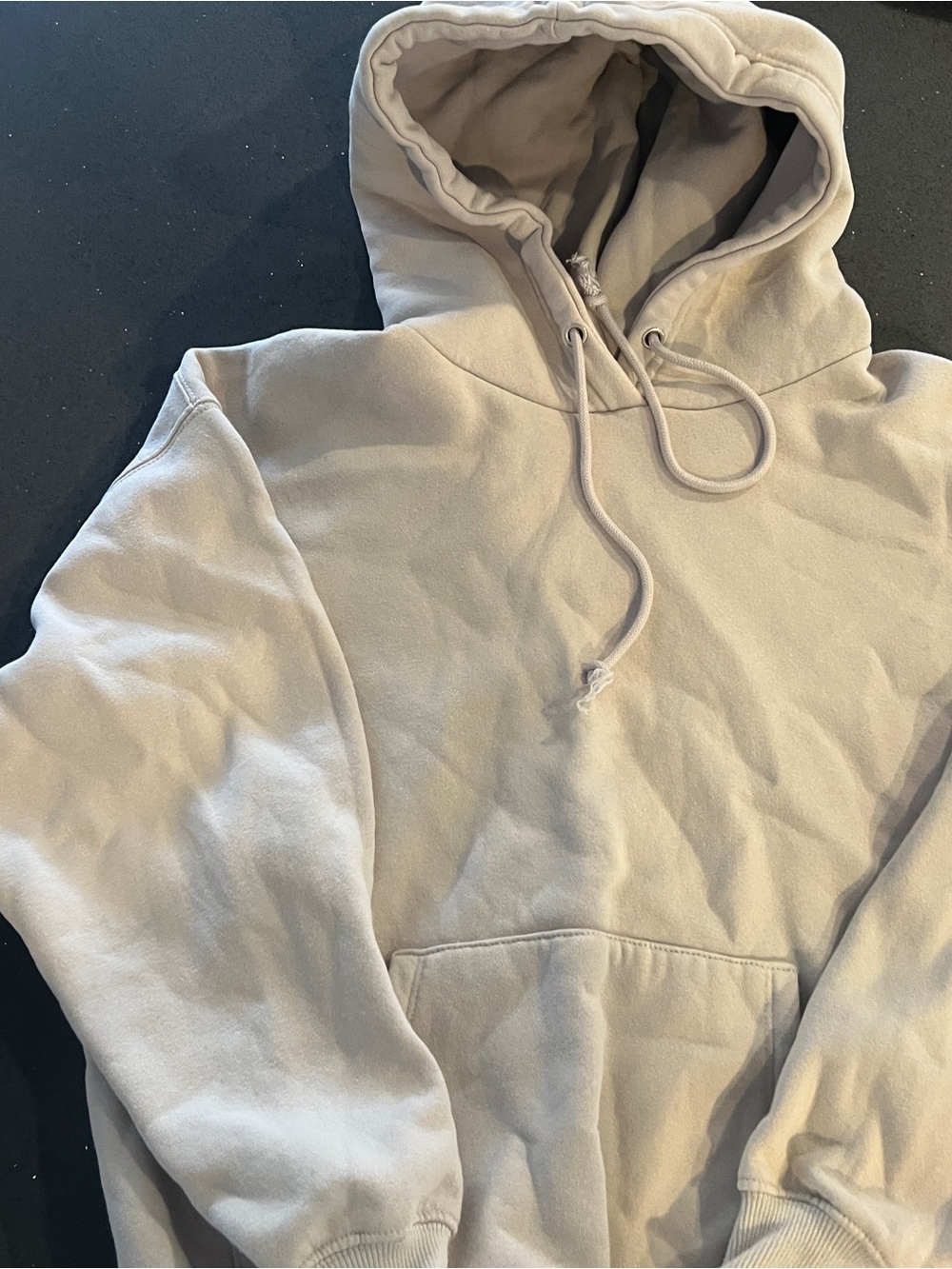 Princess Polly Hooded Pullover Sweatshirt - Light Gray Sz 0